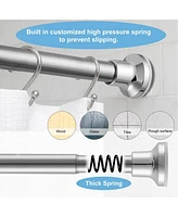 Sugift 33-55in Adjustable Stainless Steel Tension Curtain Rod - No Drilling