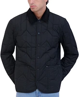 Robert Graham Men's Quilted Snap-Front Weather-Resistant Chore Jacket