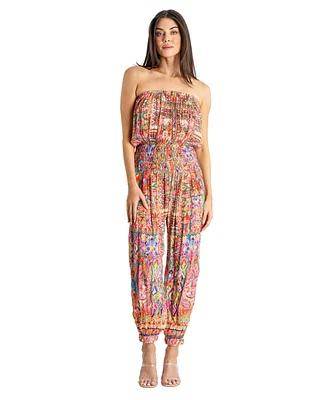 La Moda Clothing Women's Wide Leg Jumpsuit