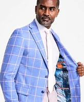 Tallia Men's Slim-Fit Printed Notch-Lapel Sport Coat