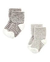 Hudson Baby Boys Cozy Chenille Newborn and Terry Socks