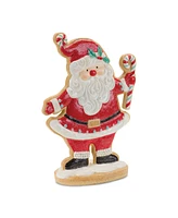 Slickblue Gingerbread Santa Decoration - Festive 16-inch Holiday Accent