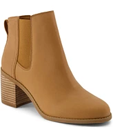 Toms Women's Evelyn Chelsea Pull-On Block Heel Booties