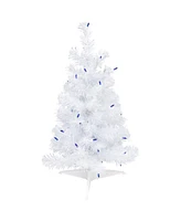 Northlight White Artificial Christmas Tree - Blue Lights