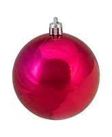 Northlight Magenta Shatterproof Christmas Ball Ornaments 3-Inch