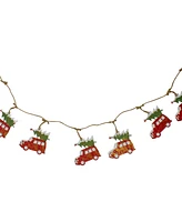 Northlight 55" Red Classic Truck with Tree Christmas Garland