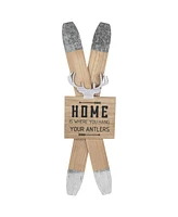 Northlight Wooden "Home is Where You Hang Your Antlers" Ski's