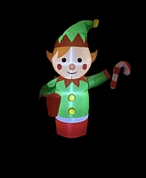 Northlight Inflatable Elf Outdoor Christmas Decoration- 4.25-Inch