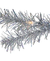 Northlight 2' Silver Tinsel Pine Artificial ChristmasTree