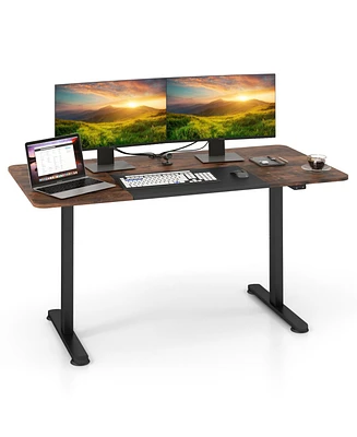 Slickblue 55 Inch Electric Height Adjustable Office Desk with Hook