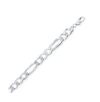 Simona Sterling Silver 7.5mm Figaro Chain