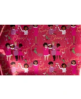 Black Paper Party Red Cheers Aunite Gift Wrap