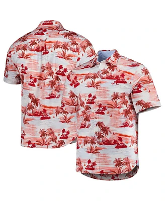 Tommy Bahama Men's Crimson Alabama Tide Tropical Horizons Button-Up Shirt