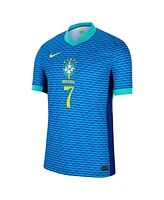 Nike Men's Vini Jr. Blue Brazil National Team 2024 Away Authentic Jersey