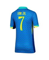 Nike Big Boys and Girls Vini Jr. Blue Brazil National Team 2024 Away Replica Jersey