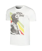 American Classics Men's and Women's White Peter Tosh Rasta Stripes Graphic T-Shirt