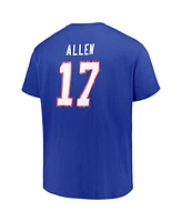 Fanatics Men's Josh Allen Royal Buffalo Bills Big Tall T-Shirt