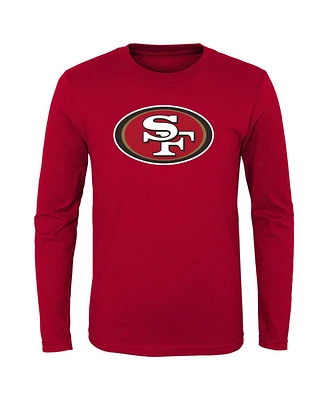 Outerstuff Toddler Scarlet San Francisco 49ers Primary Logo Long Sleeve T-Shirt