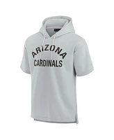 Fanatics Men's and Women's Gray Arizona Cardinals Elements Super Soft Fleece Short Sleeve Pullover Hoodie