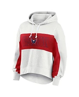 Fanatics Women's Heather Gray Washington Capitals Fleece Up for It Pullover Hoodie