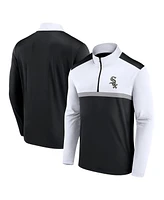 Fanatics Men's Black Chicago White Sox Unstoppable Quarter-Zip Top