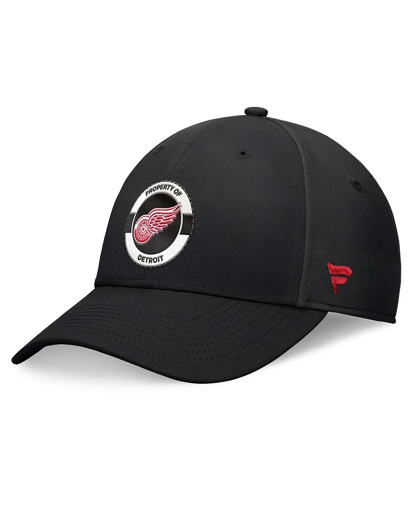 Fanatics Men's Black Detroit Red Wings Authentic Pro Training Camp Flex Hat