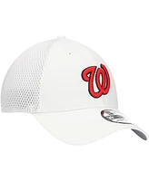 New Era Men's White Washington Nationals Neo 39THIRTY Flex Hat