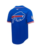 Pro Standard Men's Josh Allen Royal Buffalo Bills Baseball Button-Up Shirt