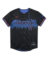 Nike Preschool Bo Bichette Navy Toronto Blue Jays 2024 City Connect Limited Player Jersey