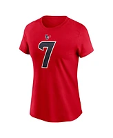 Nike Women's C.j. Stroud Red Houston Texans Player Name Number T-Shirt