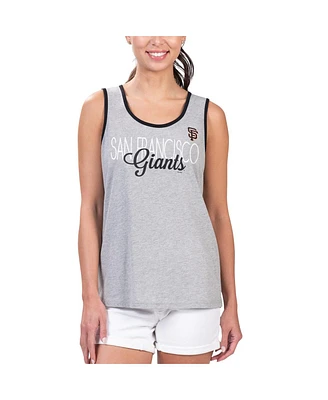 G-iii 4Her by Carl Banks Women's Gray San Francisco Giants Fastest Lap Tank Top