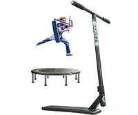 Madd Gear Bounce Trampoline Pro Stunt Scooter for Ages 6+ Max 220 lbs, Perfect Trick Practice, Ideal Indoor and Outdoor Use - Black