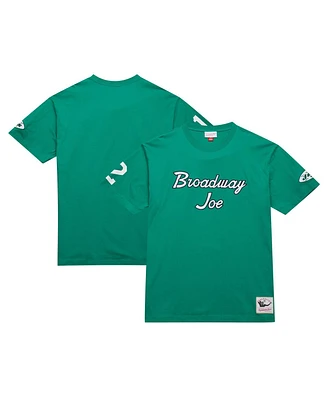 Mitchell & Ness Men's Joe Namath Kelly Green New York Jets Retired Player Nickname T-Shirt