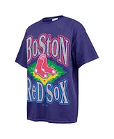 '47 Brand Women's Navy Boston Red Sox Flashing Lights Boyfriend T-Shirt