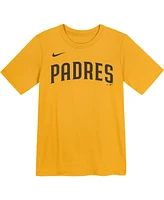 Nike Preschool Jackson Merrill Gold San Diego Padres Player Name Number T-Shirt