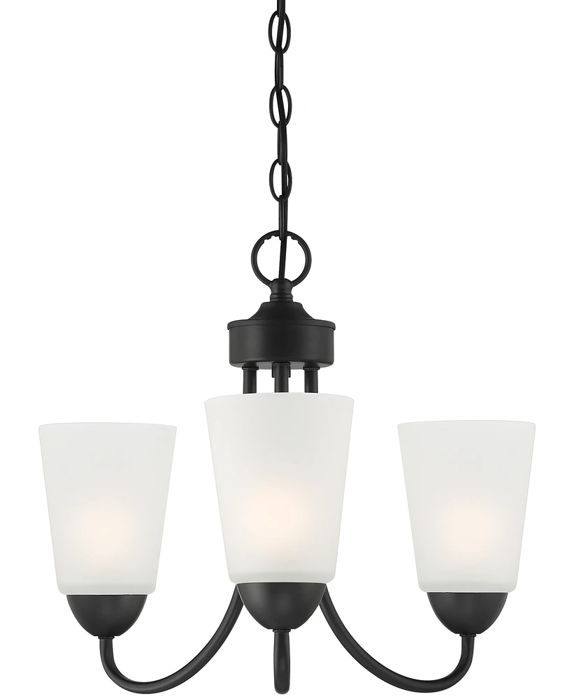 Designers Fountain Malone 18" Metal 3 Light Chandelier