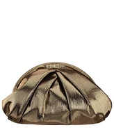 Nina Metallic Sheen Soft Pleated Clutch