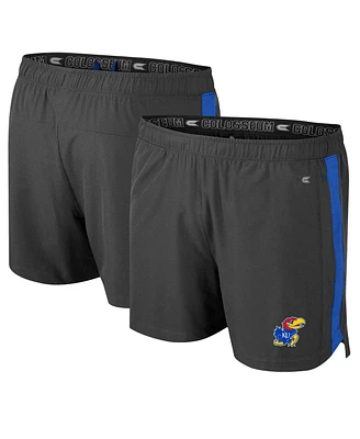 Colosseum Men's Charcoal Kansas Jayhawks Langmore Shorts