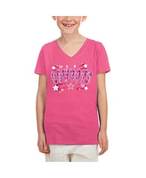 New Era Big Boys and Girls Pink Dallas Cowboys Flip Sequin V-Neck T-Shirt