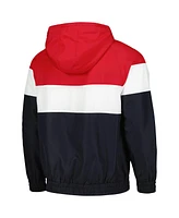 5th & Ocean Men's by New Era Navy Usmnt Throwback Quarter-Zip Windbreaker Jacket