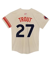 Nike Preschool Mike Trout Cream Los Angeles Angels City Connect Limited Player Jersey