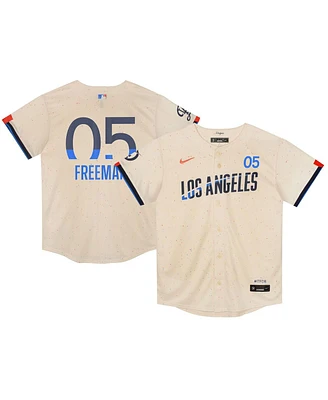 Nike Preschool Freddie Freeman Cream Los Angeles Dodgers 2024 City Connect Limited Player Jersey