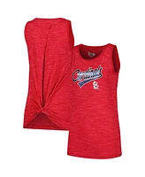 New Era Women's Red St. Louis Cardinals Space-Dye Active Tank Top