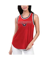 G-iii 4Her by Carl Banks Women's Red Washington Capitals Strategy Tank Top