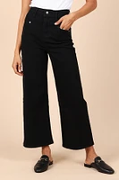 Petal and Pup Women's Georgette High Waisted Straight Leg Pants