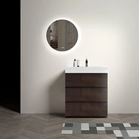 30" Rosewood Vanity: Storage & Style