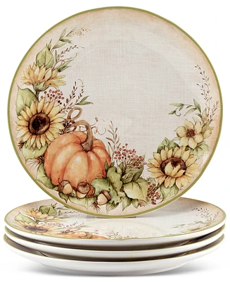 Certified International Autumn Breeze Dinner Plates, Set of 4