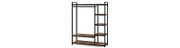 Tribesigns Free-standing Closet Organizer, Heavy Duty Clothes Closet, Portable Garment Rack with 6 Shelves and Hanging rod