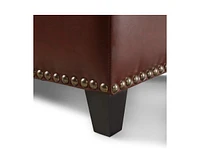 Streamdale Furniture Baltimore Contemporary Tufted Storage Ottoman With Nailhead Trim