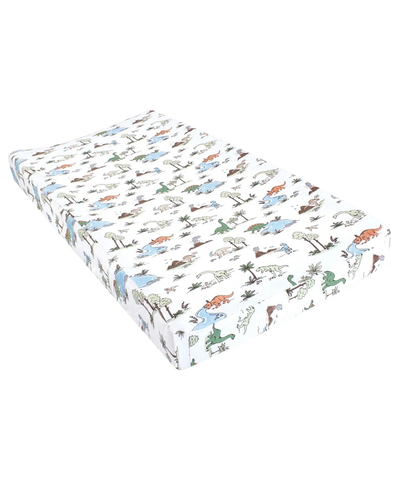 Hudson Baby Infant Boy Changing Pad Cover, Dinosaur Adventures, One Size